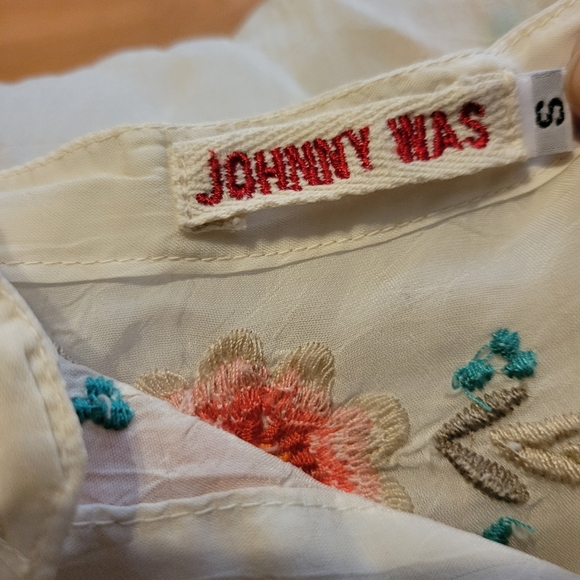 JOHNNY WAS Embroided Tunic Blouse Size S - Picture 13 of 16
